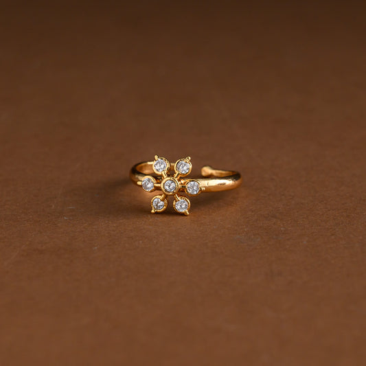 Impon adjustable ring - white