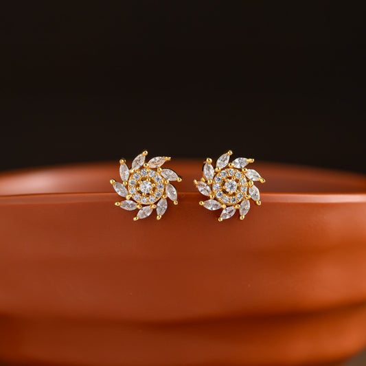 Impon floral earstud