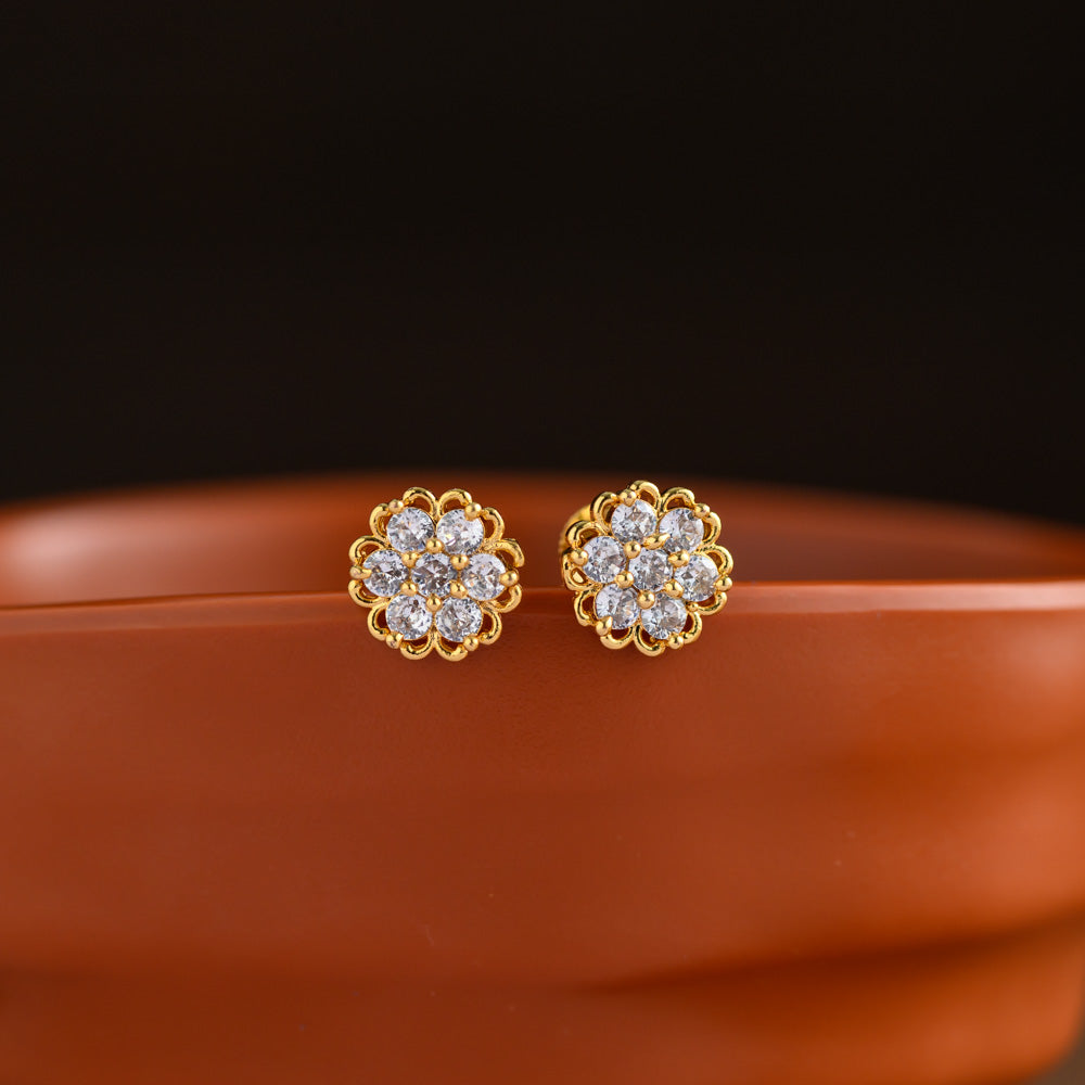 Impon floral earstud
