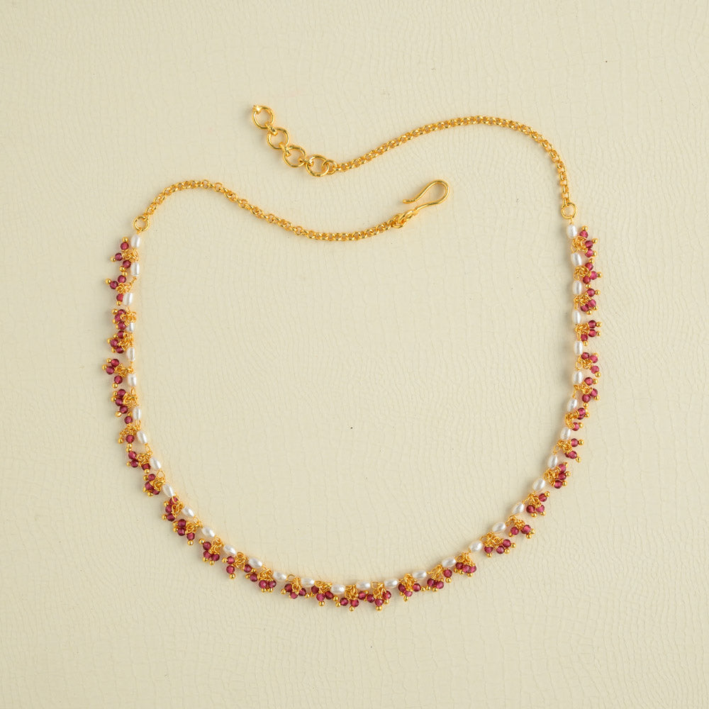 Rice pearl neckpiece - kanakam