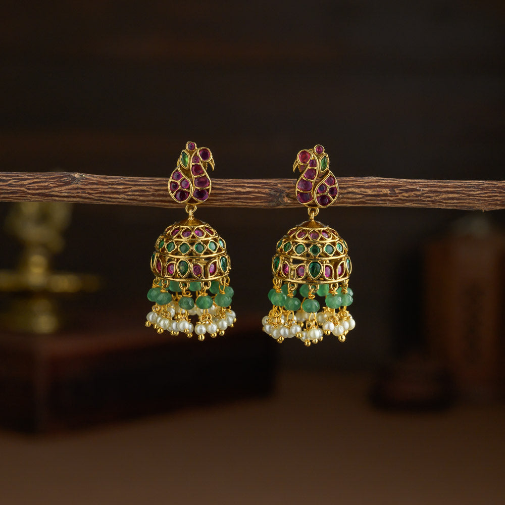 Peacock Jhumkas