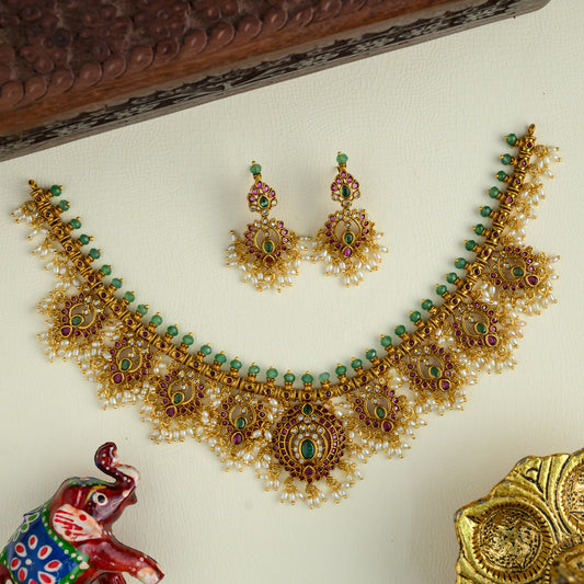 Guttapusalu Neckpiece - Rashmika