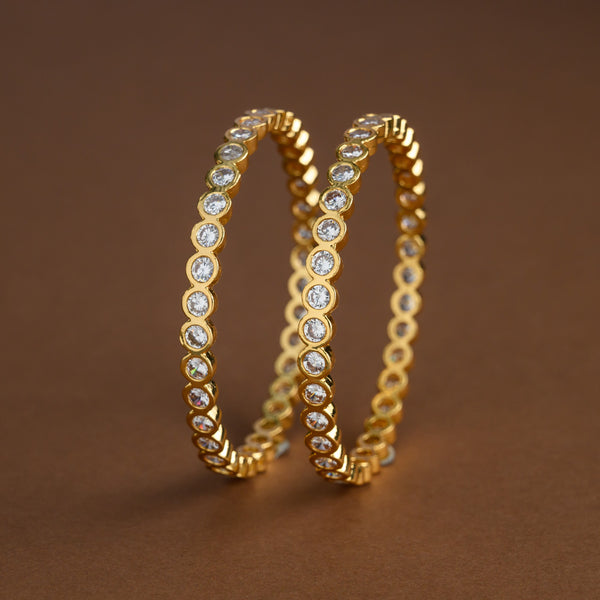 White stone bangle - Anu