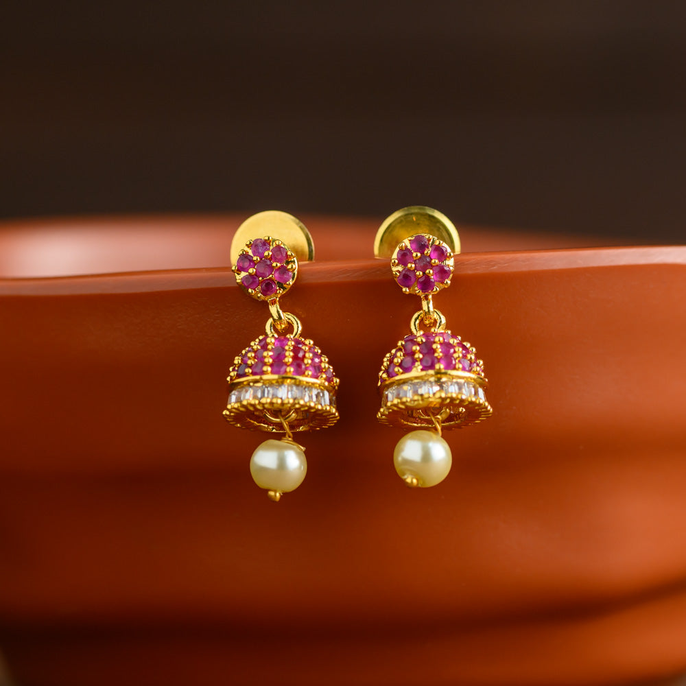 Baby Jhumkas - ruby