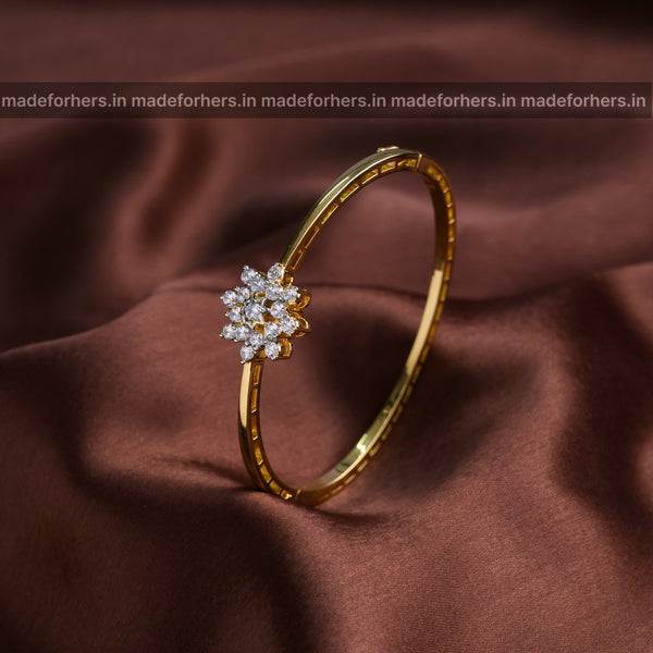 Floral diamond inspired bracelet