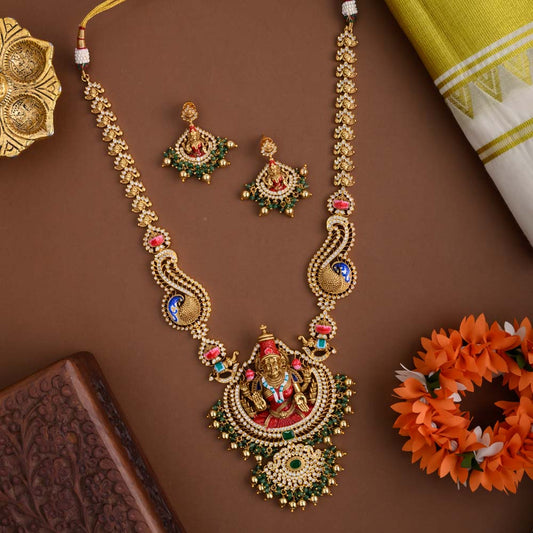 Hand painted temple designer Haaram