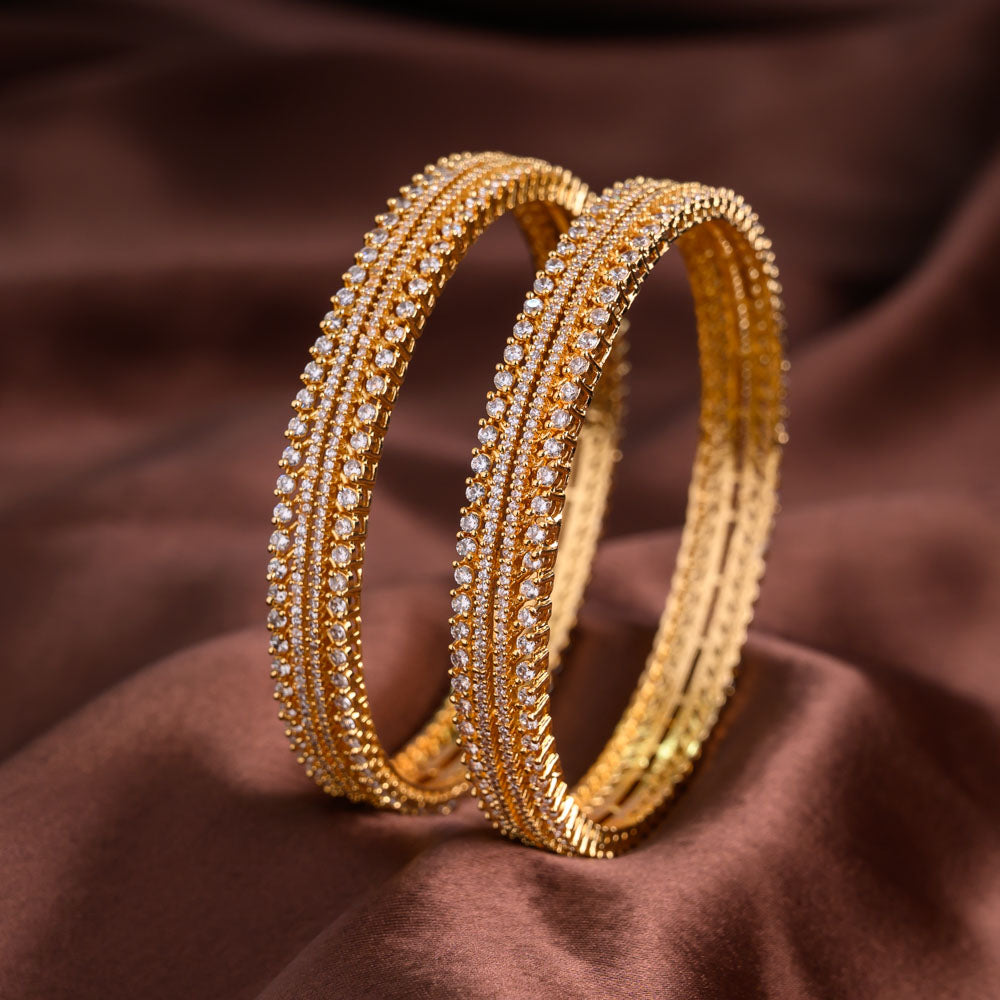 Diamond replica bangle