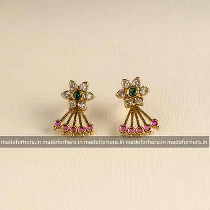 Detachable floral earstud