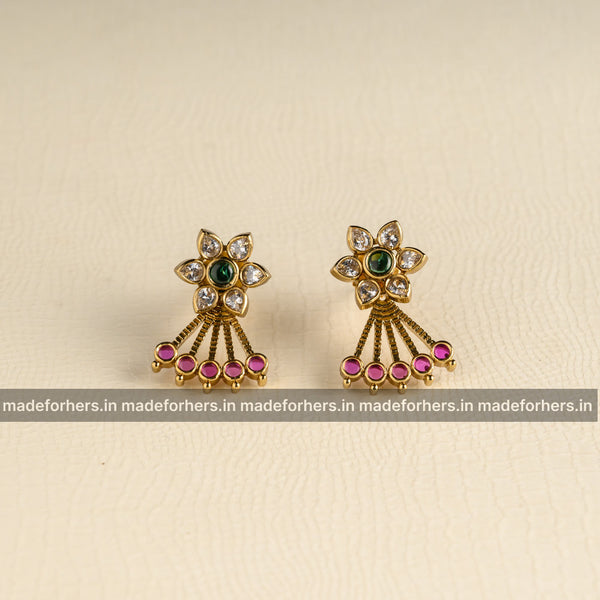 Detachable floral earstud