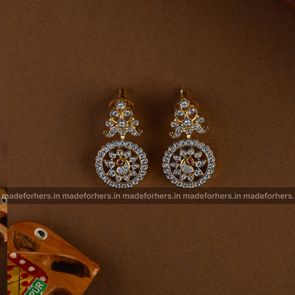 Peacock Bottu mala Neckpiece