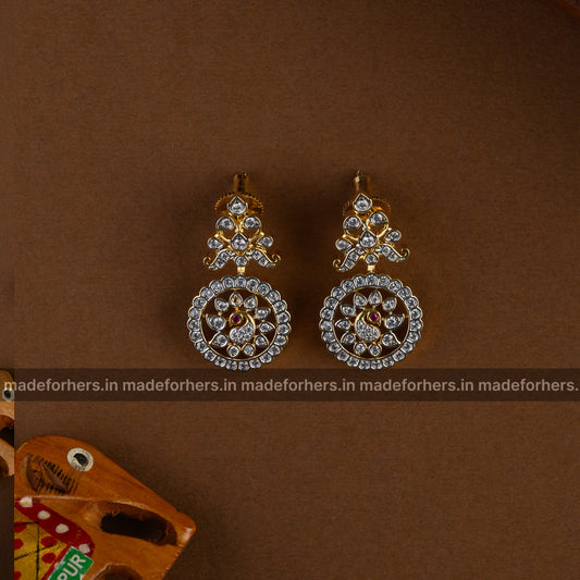Peacock Bottu mala Neckpiece