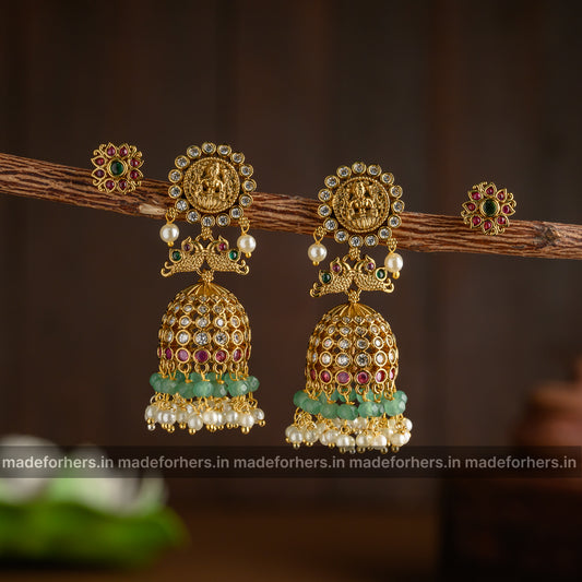 Lakshmi coin 2 in 1 jhumkas