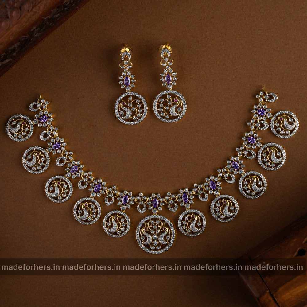Peacock Bottumala Neckpiece