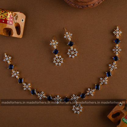 Claudia neckpiece - blue
