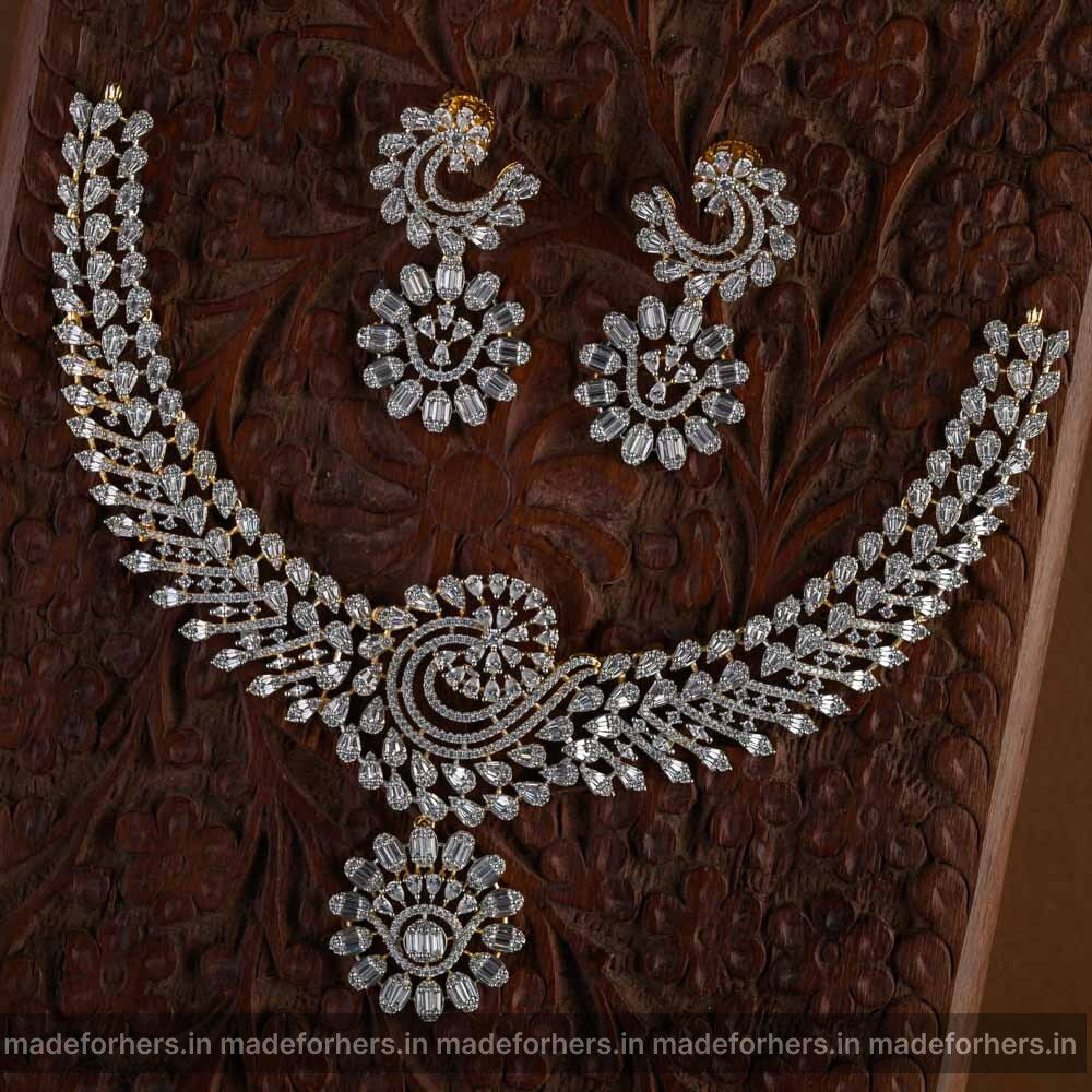 Swaros Diamond Replica Neckpiece