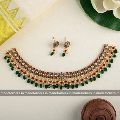 Kundan tamara statement choker