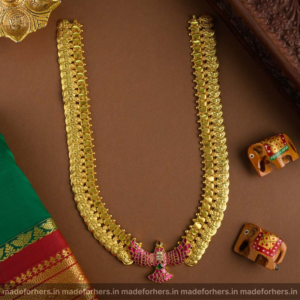 Gandaberund Jadau Lakshmi Coin HAARAM