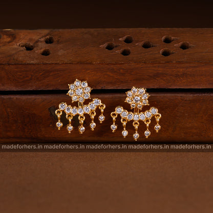 Detachable floral earstud