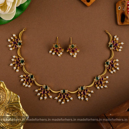 Chandrika floral neckpiece