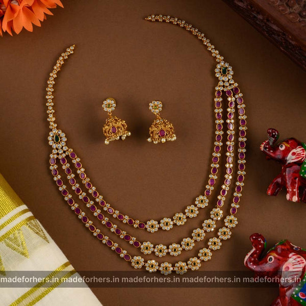 Floral TriLayered Mid-Haaram