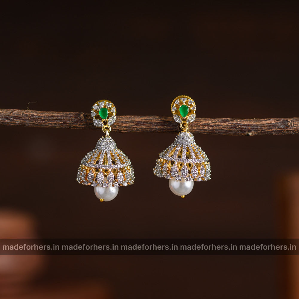 Diamond inspired jhumka