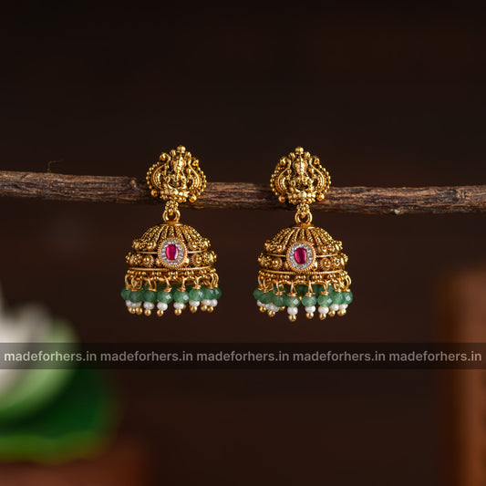 Lakshmi jadau jhumka
