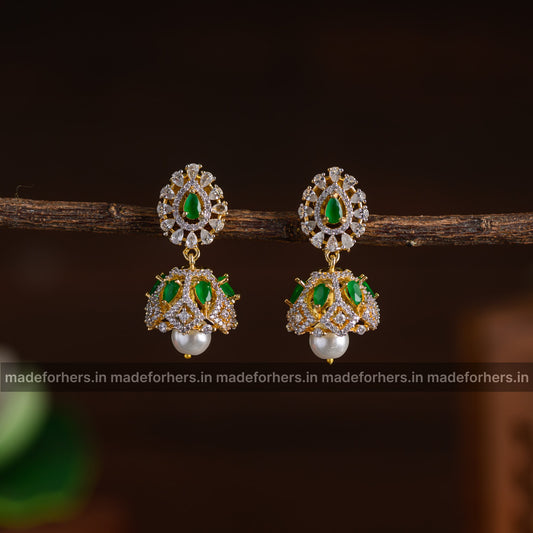 Diamond replica jhumki - shik