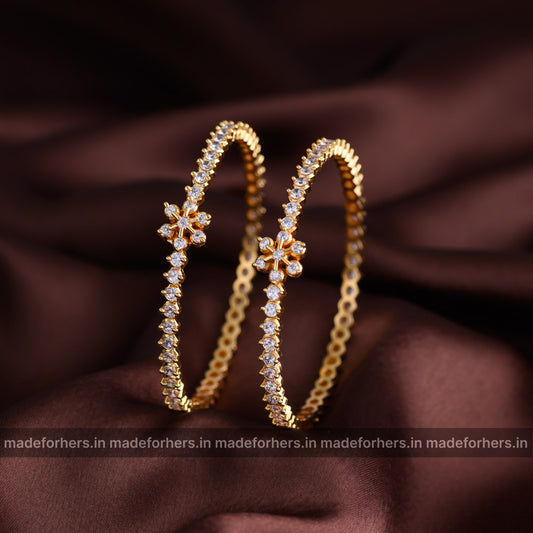 Micro gold bangle