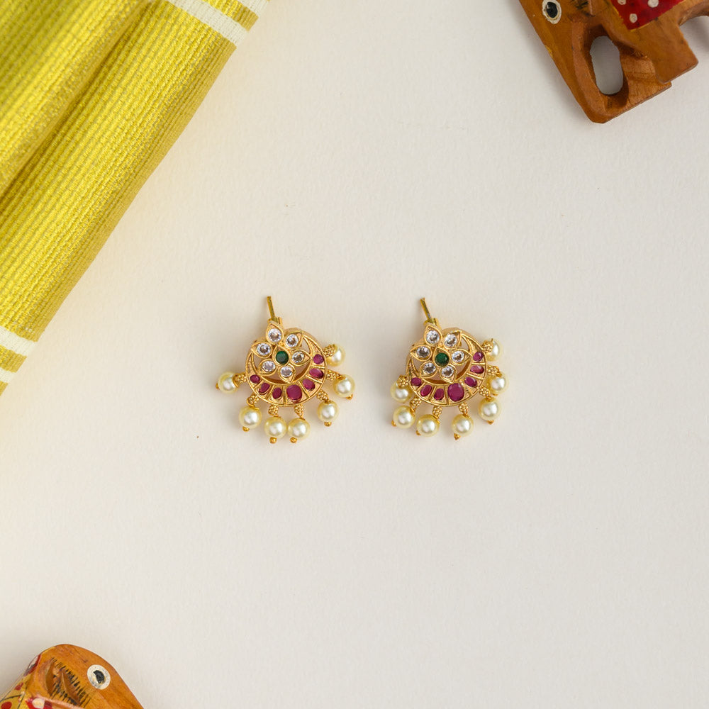 Lakshmi coin floral haaram -Jo