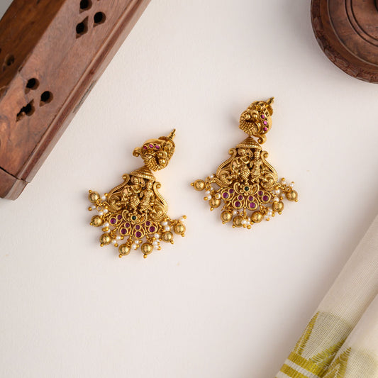 Radhekrishna temple desinger neckpiece -kamatchi