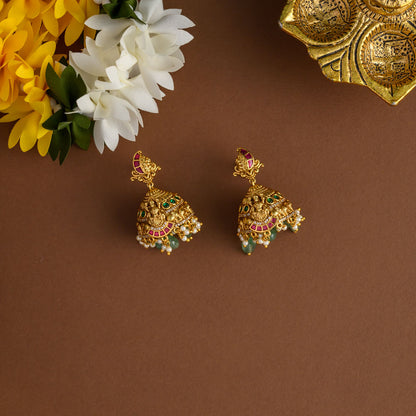 Lakshmi  dual jadau Neckpiece - Temple designer