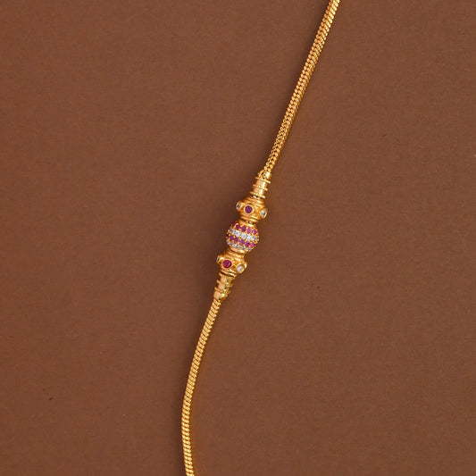 Impon Ruby Balled Mugapu Chain