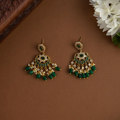 Emerald Crystal Bloom Neckpiece