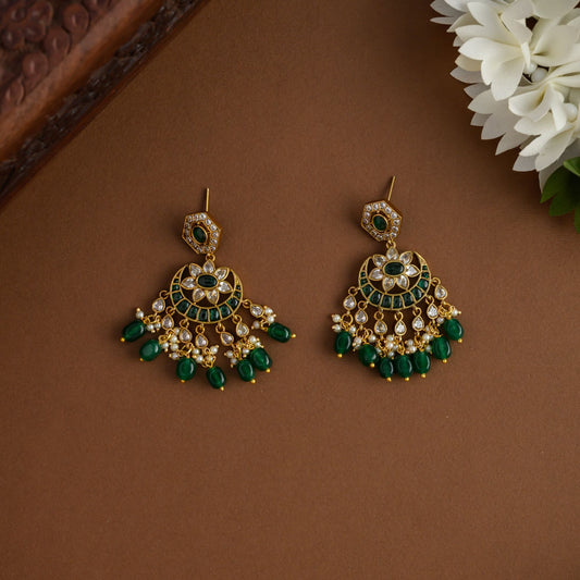 Emerald Crystal Bloom Neckpiece