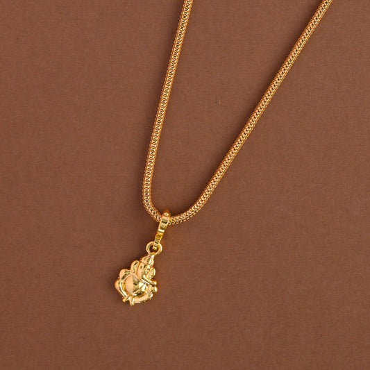 Gold inspired chain  - Ganesha neckpiece