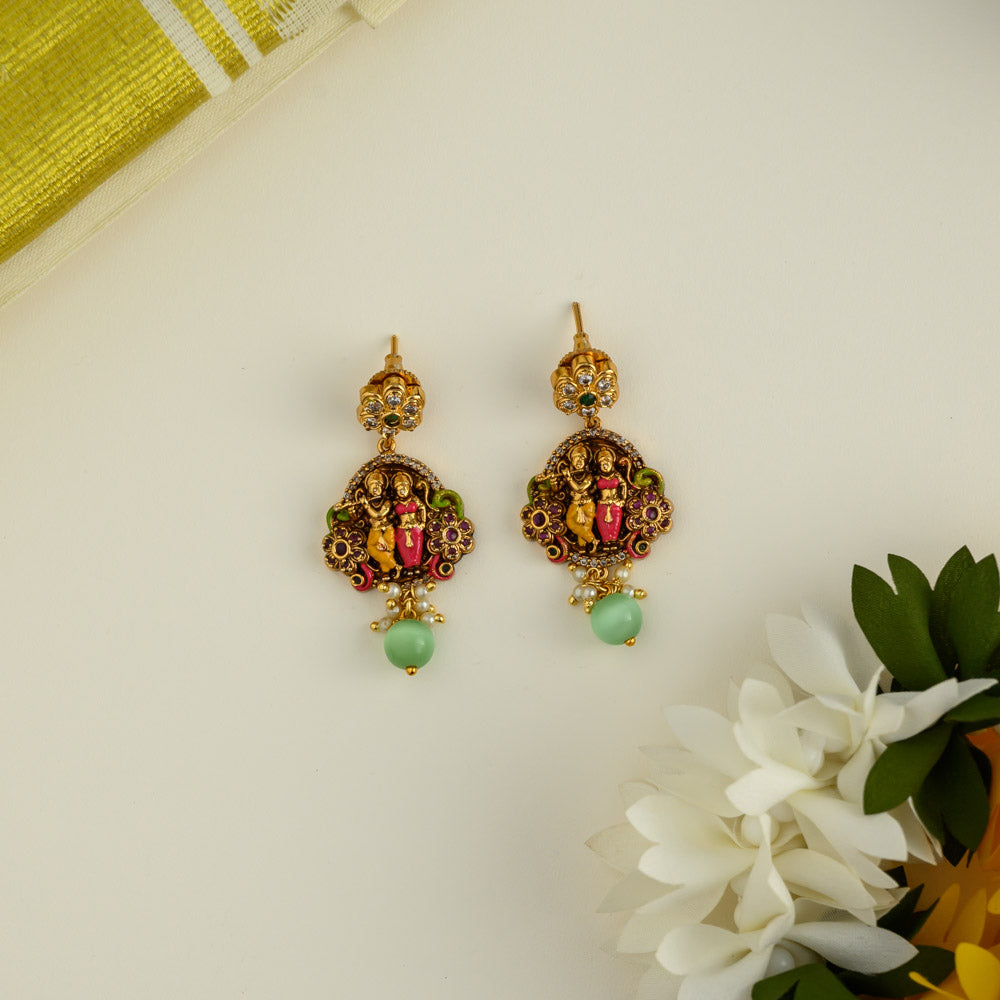 Neckpiece - Hand painted real gold inspired