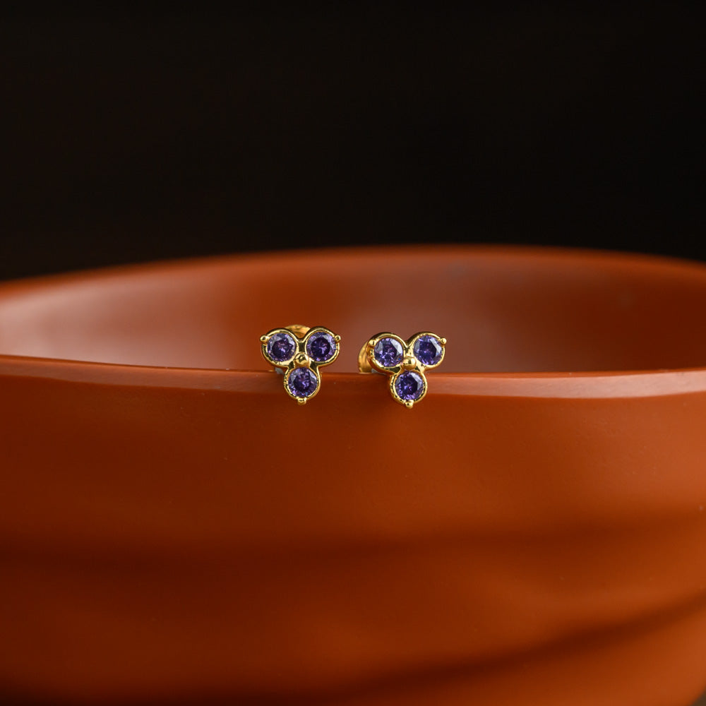 Impon earstud - purple - Venus