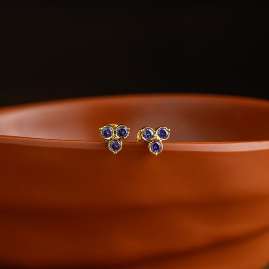 Impon earstud - purple - Venus