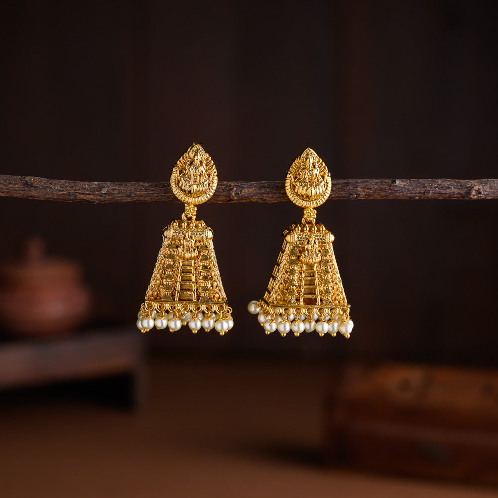 Temple jhumkas