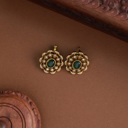 Moissanite Kundan statement choker set