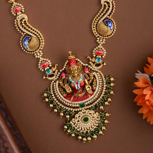 Hand painted temple designer Haaram