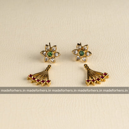 Detachable floral earstud