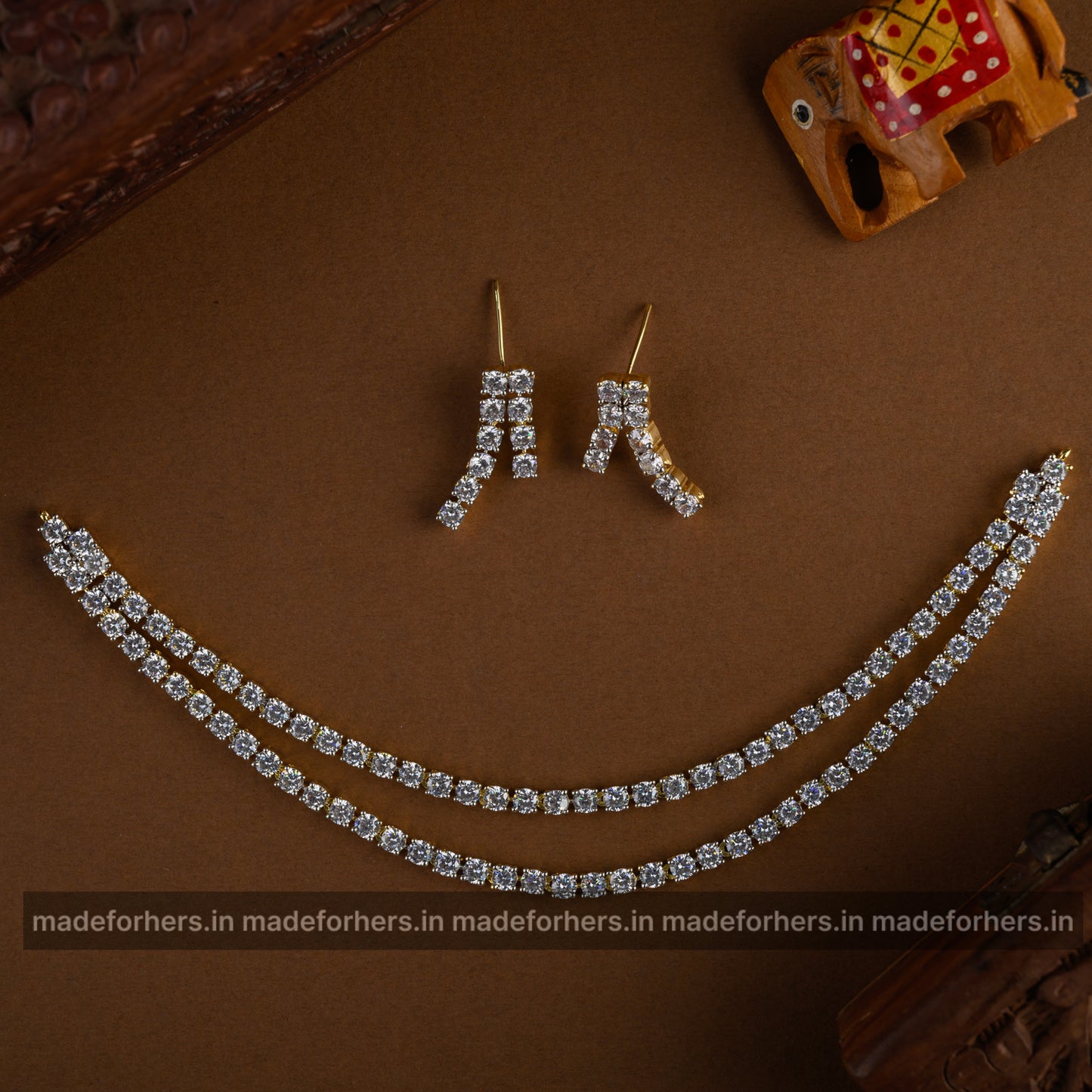 Samantha layered neckpiece