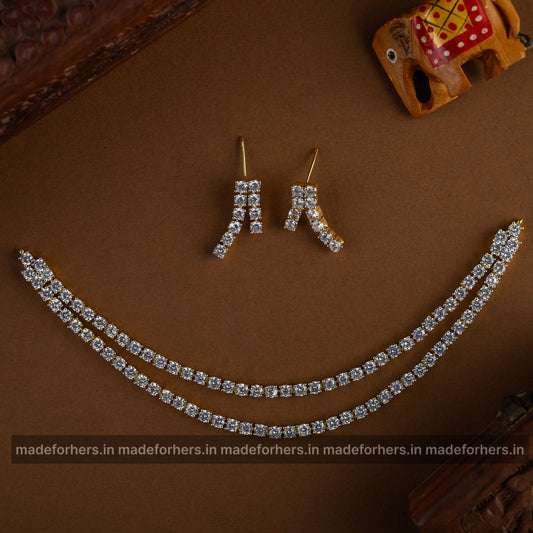 Samantha layered neckpiece