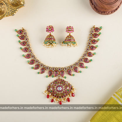 Nagasi Temple Neckpiece-Pendant Removable