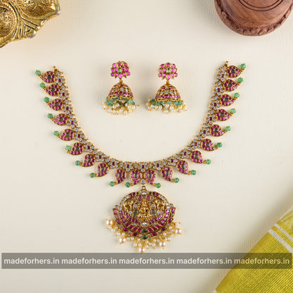 Nagasi Temple Neckpiece-Pendant Removable