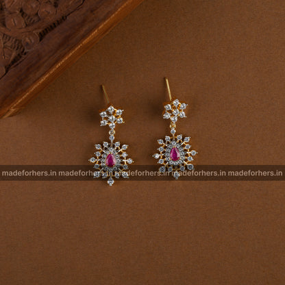Rosaline Neckpiece - ruby