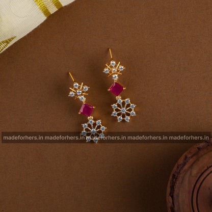 Claudia neckpiece - ruby