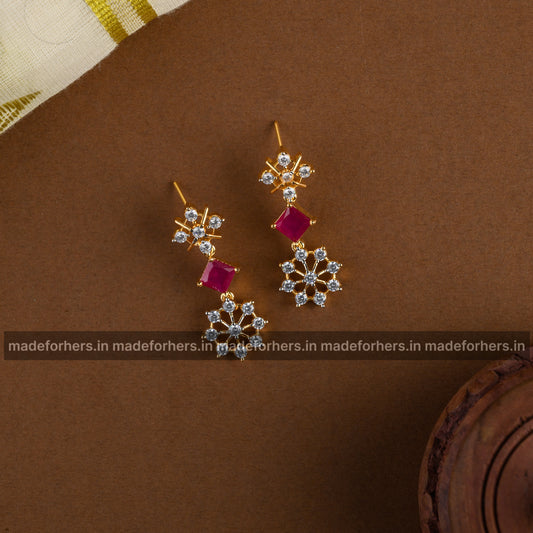 Claudia neckpiece - ruby