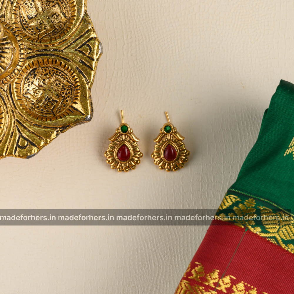 Thangam-Screw patterned Mid Length Neckpiece